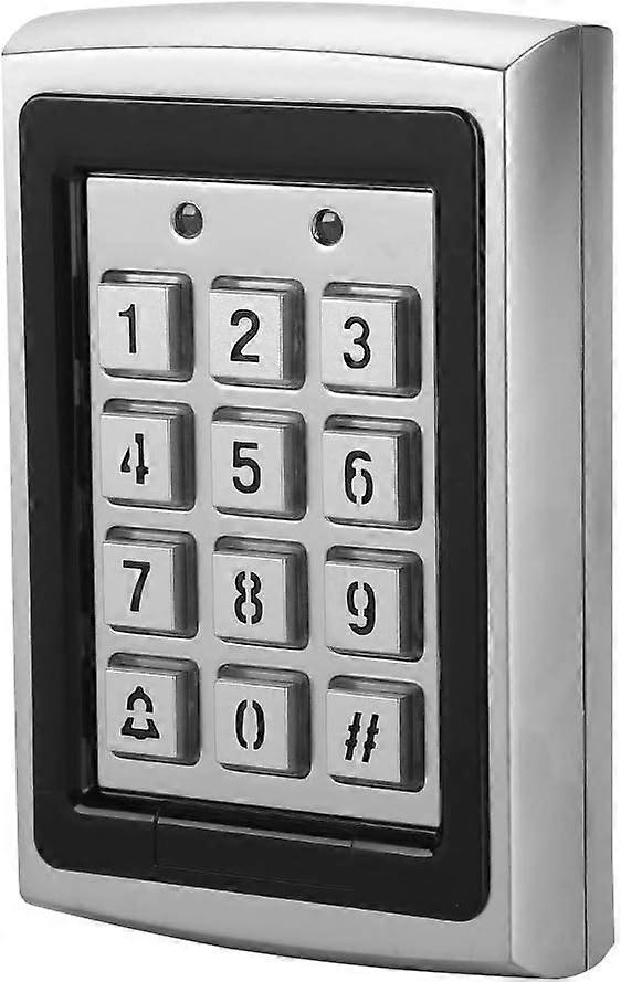 125KHz Code Keypad, Digital Gate Access Control Keypad Metal with RFID Keypad Digital Keypad Security Keypad with Superior Password