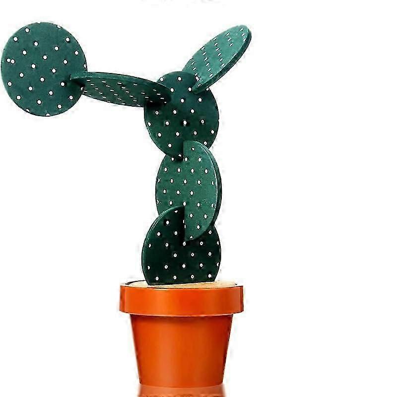 Cactus - themed Coaster Set with Flower Pot Holder