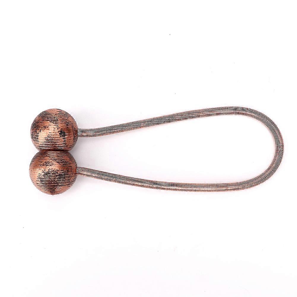 Ball Type Magnetic Curtain Tiebacks Red Bronze Finish, Magnetic Tiebacks For Windows, Window Buckle Clips