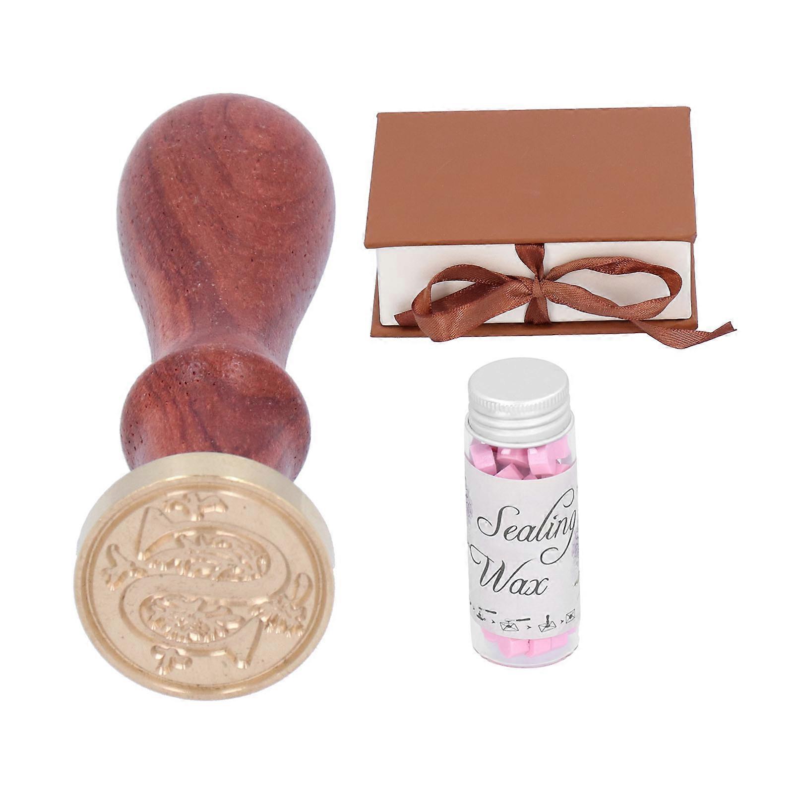 Wax Seal Stamp Handle Kit With Sealing Wax Gift Box For Handicrafts And Envelope Decoration And Craft Projects