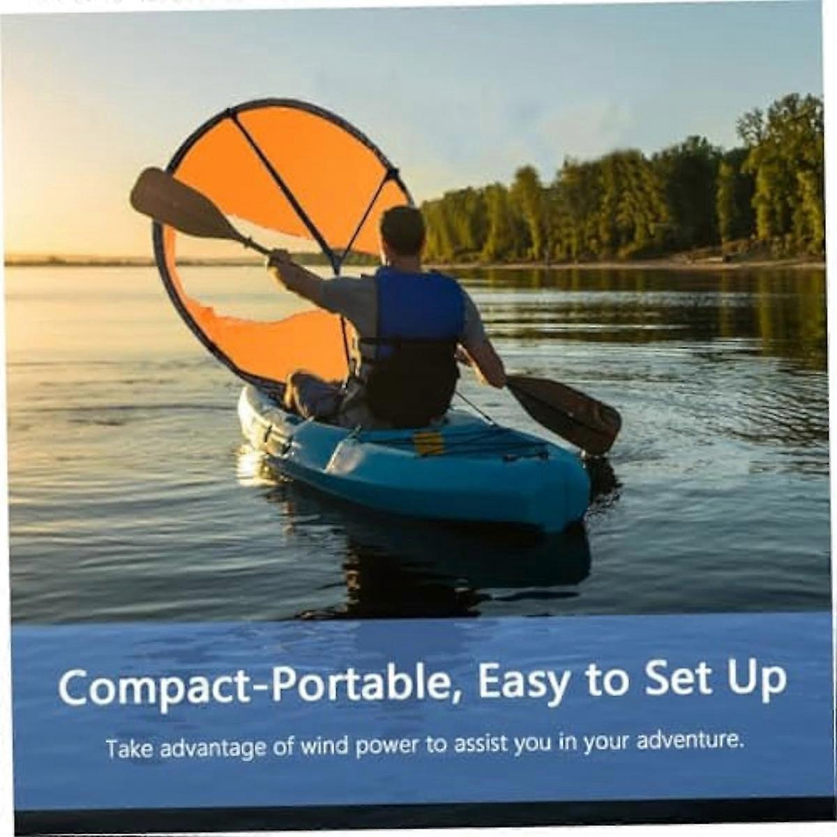 Blue Kayak Sail Paddle, Downwind Sail Kit Kayak Downwind Sail
