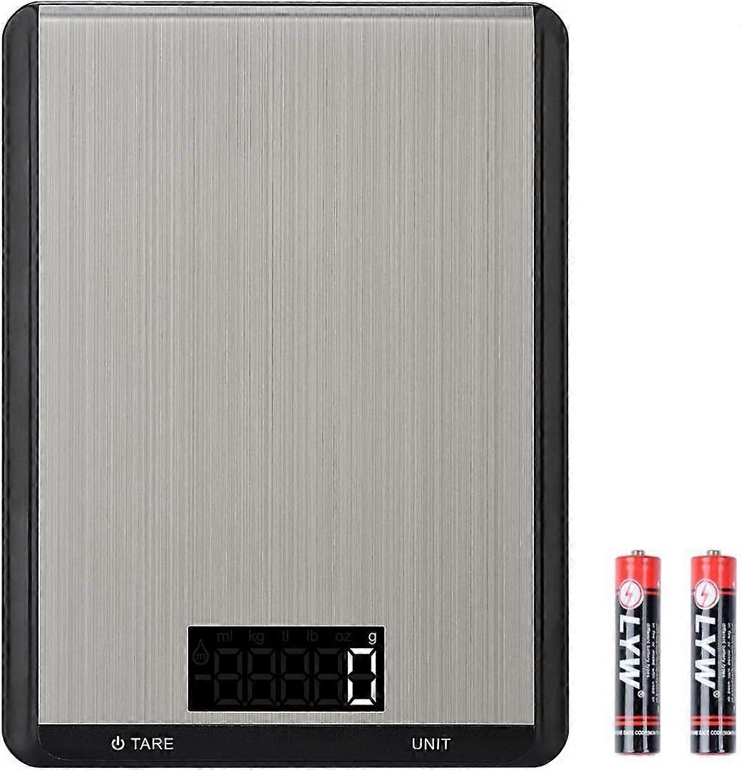 Kitchen Scale, Toplife Electronic Kitchen Scale 5kg/1g Stainless Steel Sensitive Touch Backlit LCD Display
