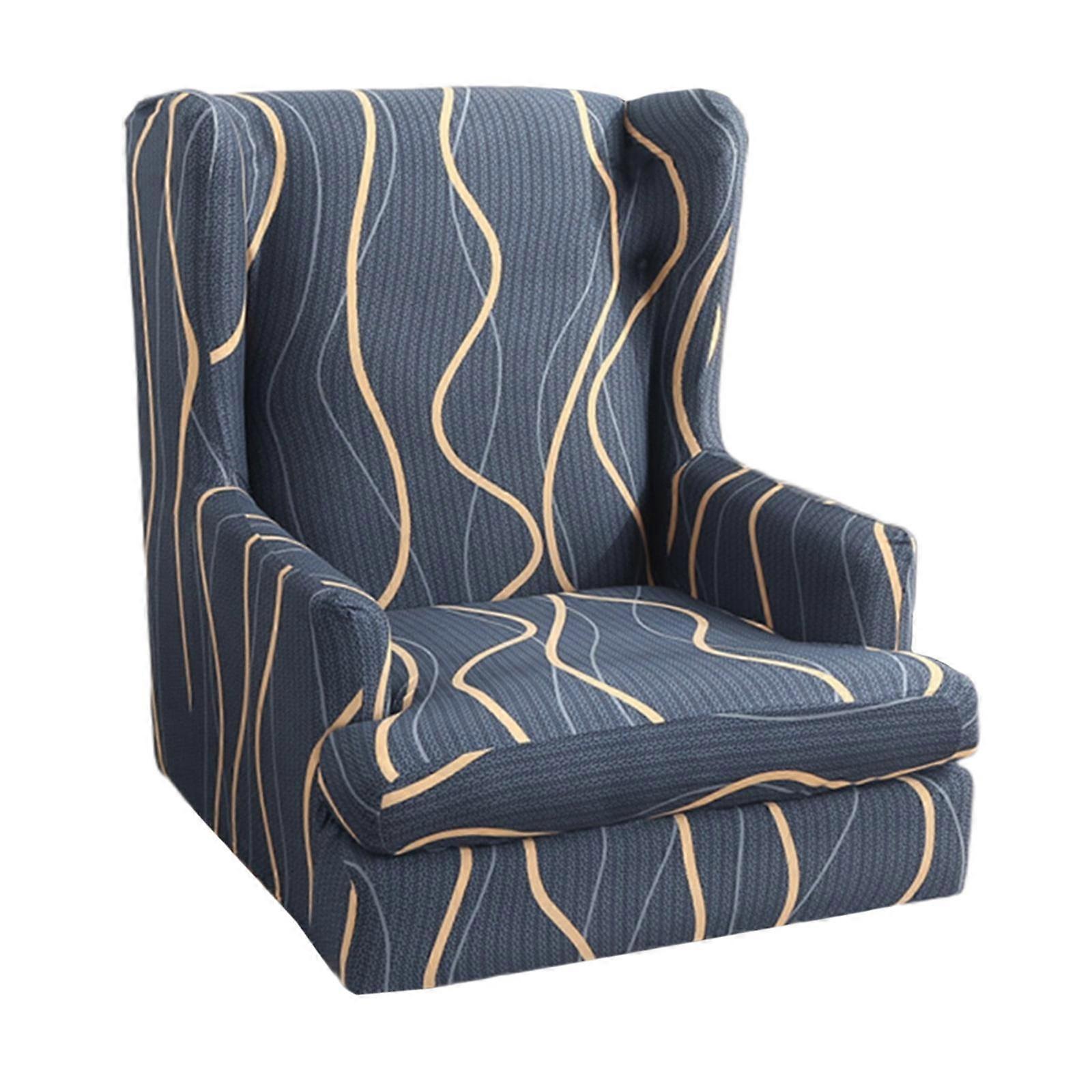 Wing Slipcovers, Stretch Sofa Covers Wingback Arm Covers with Printing Pattern