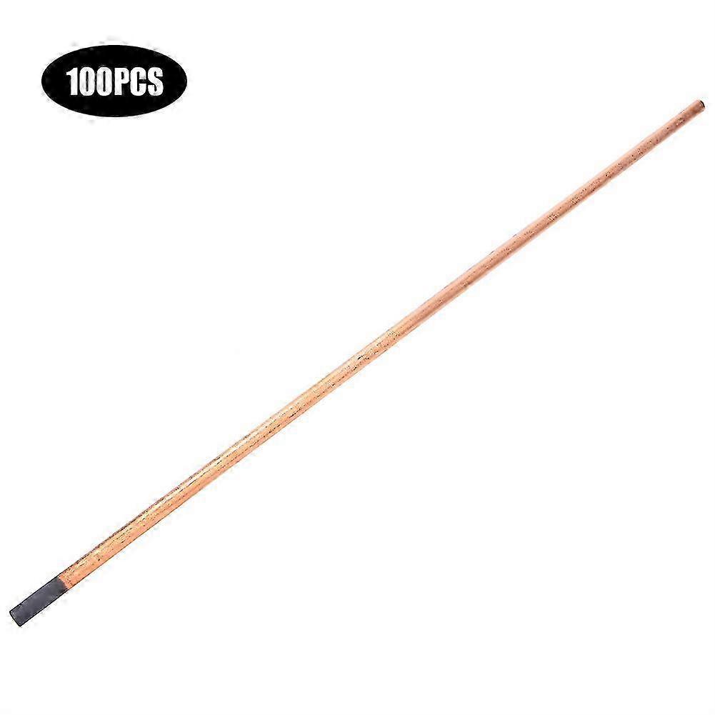 100Pcs Electrode Carbon Rods Copper Plating for Welding Technology Process 355mm M6x355