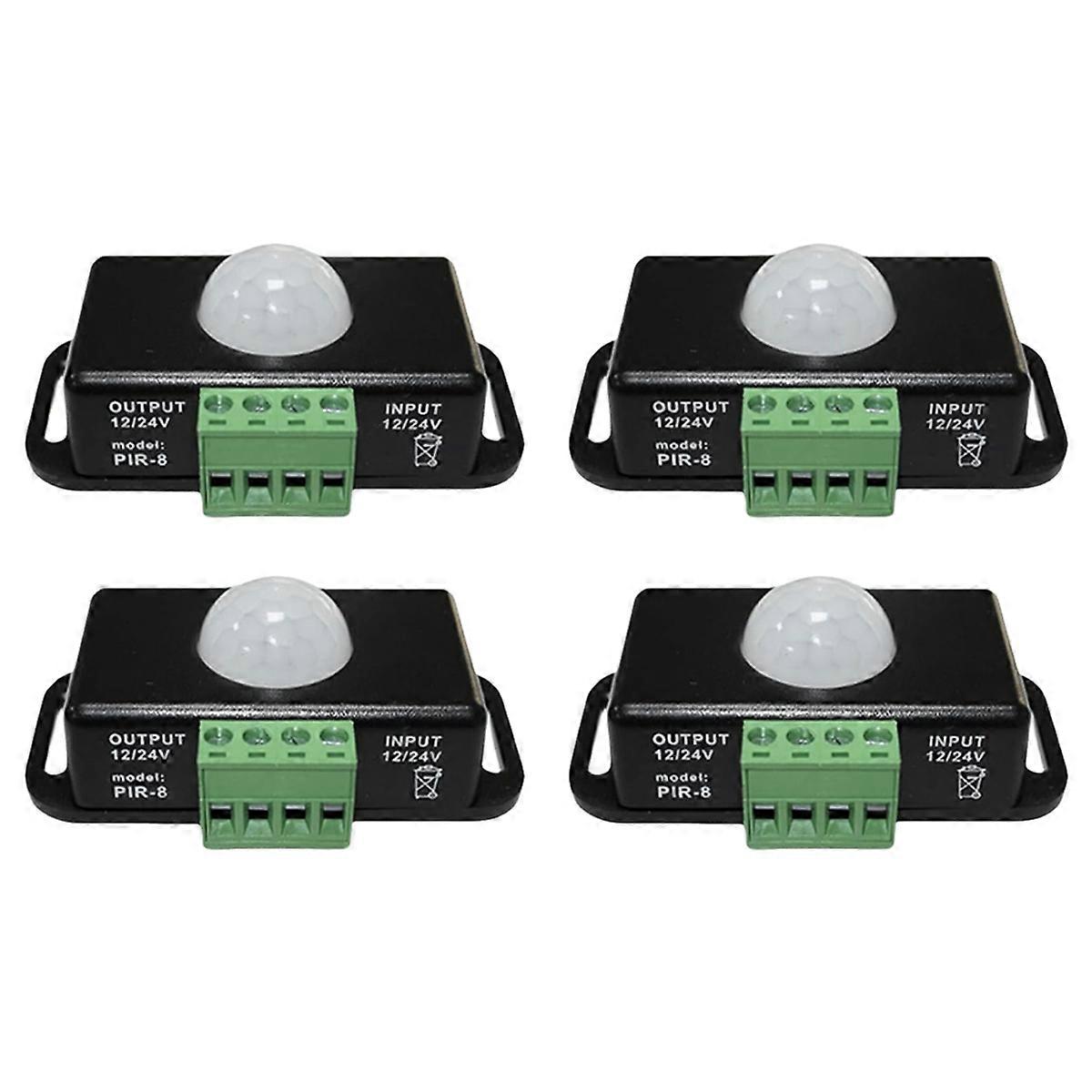 LED Motion Sensor 12V/24V DC, Motion Sensor Body Infrared Motion PIR Sensor Switch Automatic Wireless Light Bulbs Dimmer