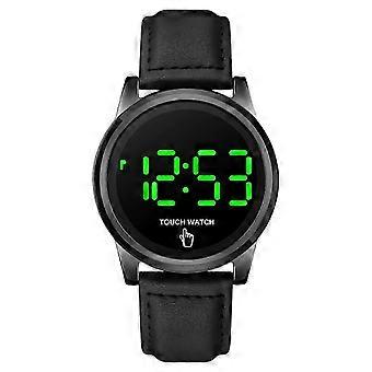 Moda Led Relojes Digitales Hombres Pantalla Táctil Reloj Deportivo Impermeable Profundo Negro