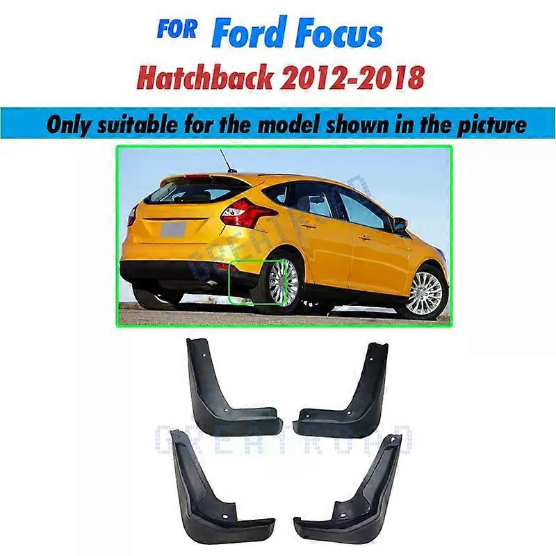 con Car Mud Flaps Mudguards Mudflaps Splash Guards For Fender Accessories For Ford / Focus 3 MK3 Hatchback 2012-2018