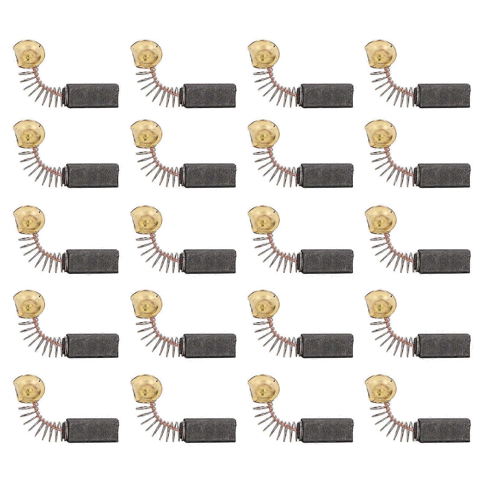 20 Pcs Brushes Copper Electric Motor Carbon Brush Replacement for Power Tool Drill Machine Angle Grinder