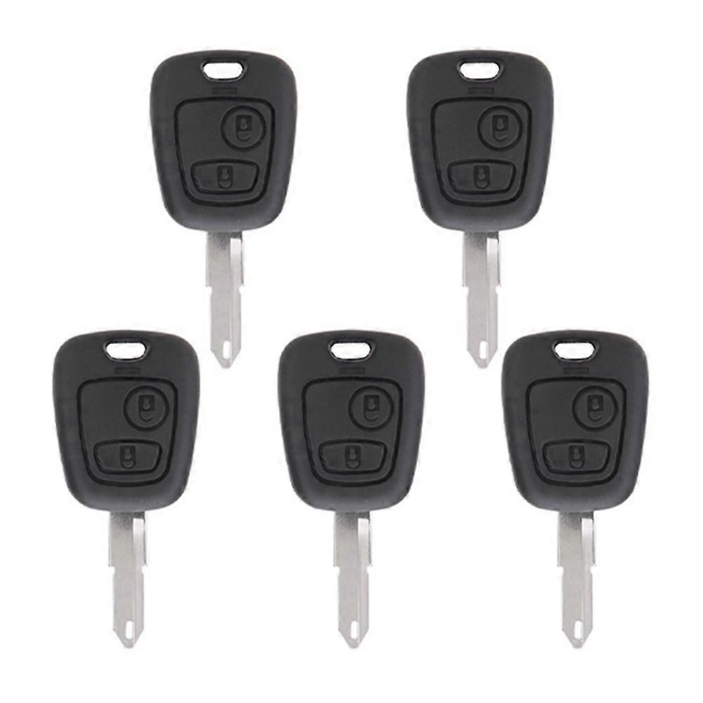 Car Key Shell Remote Control Key Shell with Key Embryo for Peugeot