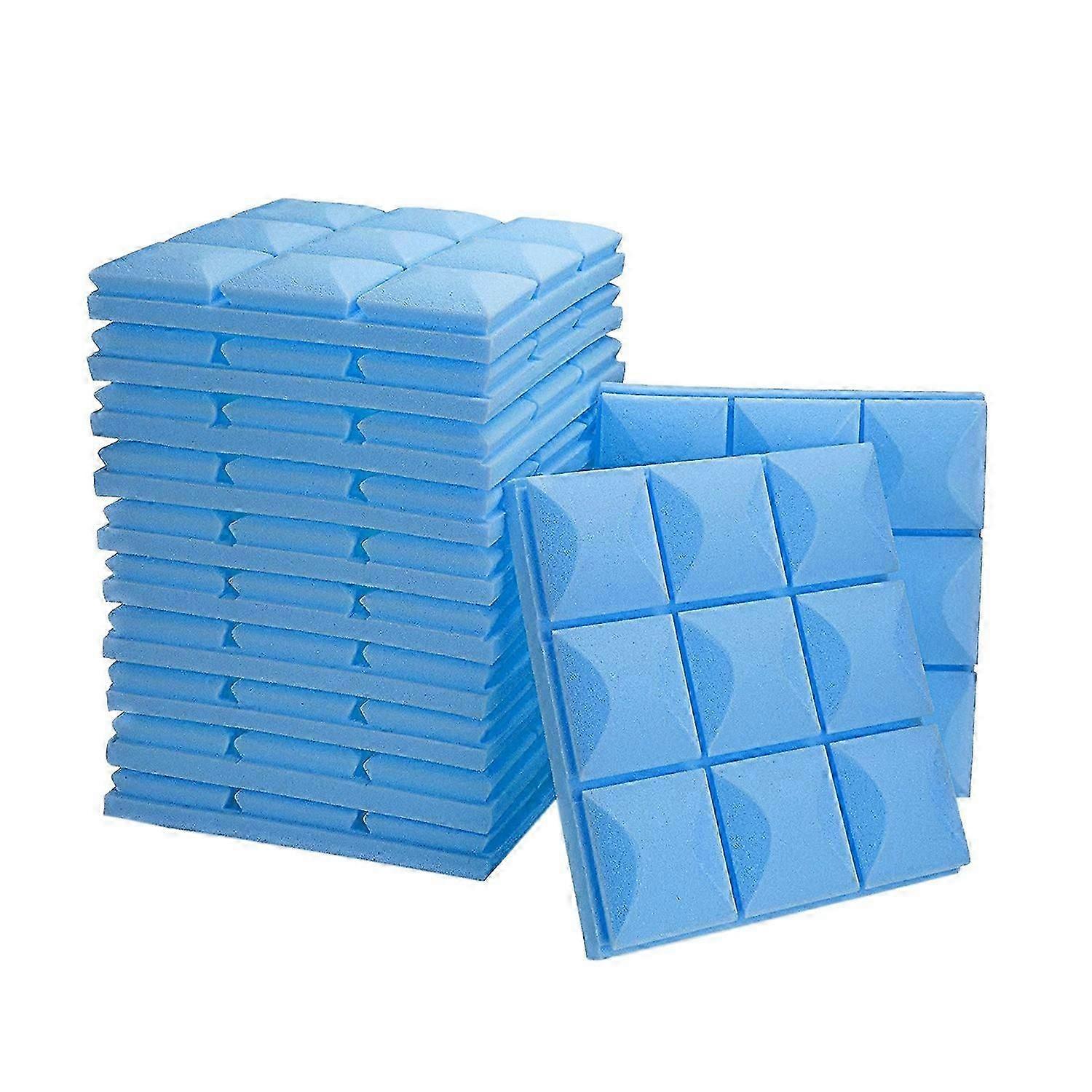 12Pack Acoustic Panels,2X12X12 Inch Acoustic Foam Studio Wedge Tiles Sound Panels Soundproof Insula