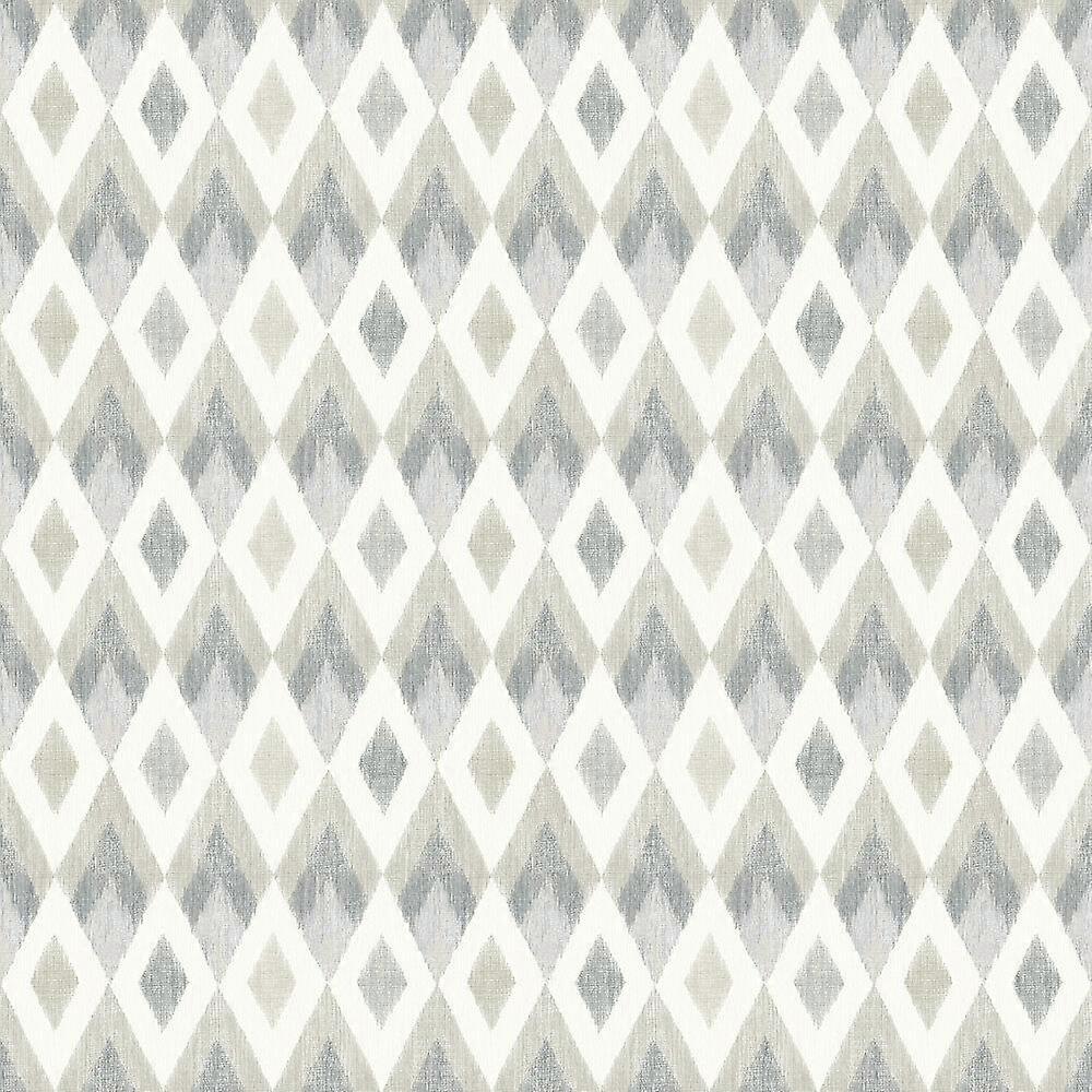 Scandi Diamond Silver Wallpaper