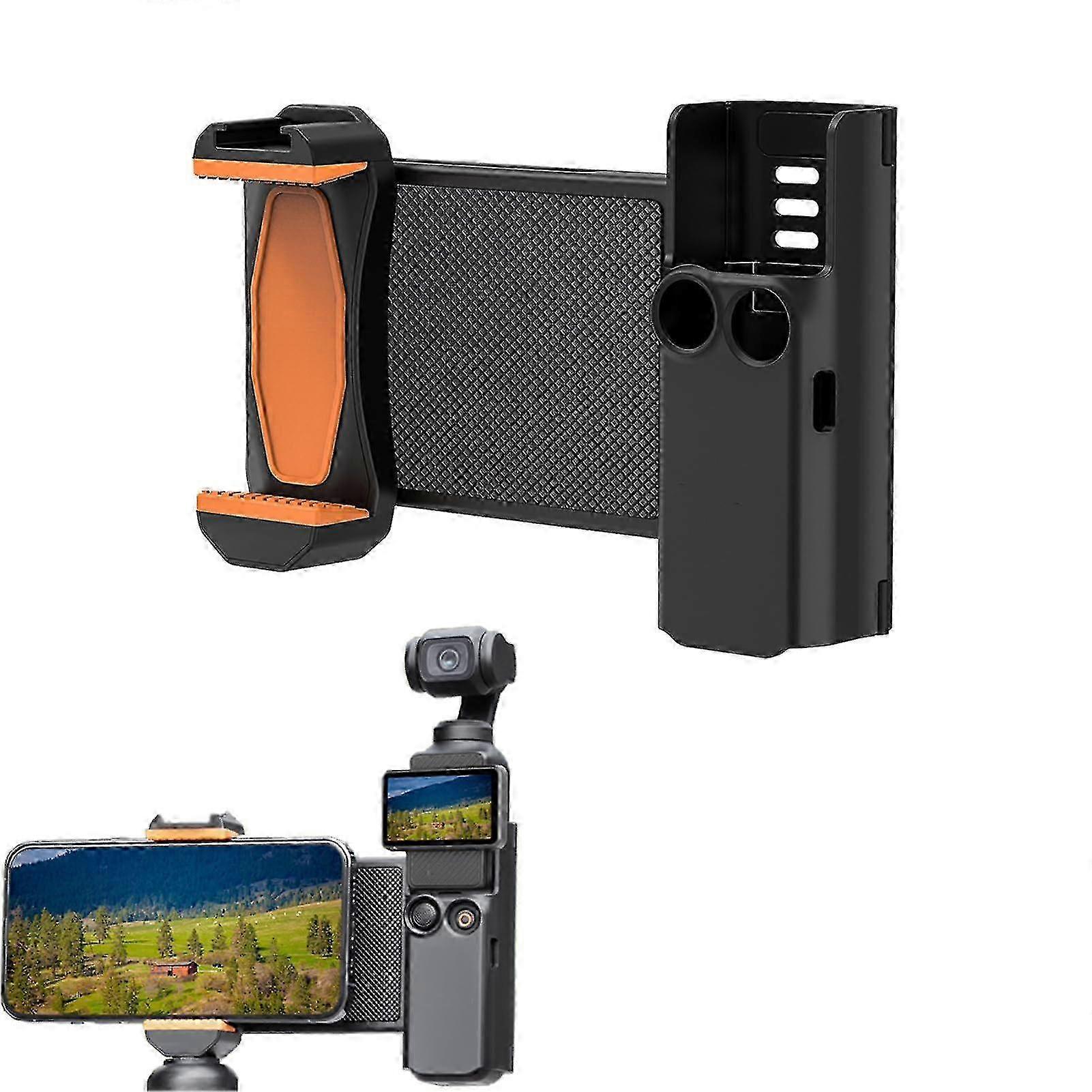 Phone Holder Mount for DJI Osmo Pocket 3: Tripod Adapter with 1/4 Thread Screw and Cold Shoe