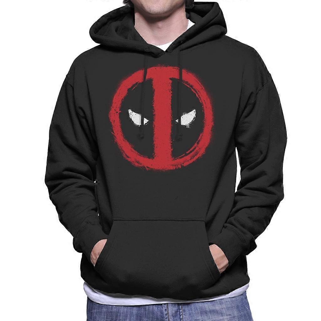 Marvel Deadpool Spray Paint Graffiti Logo Men's Hooded Sweatshirt