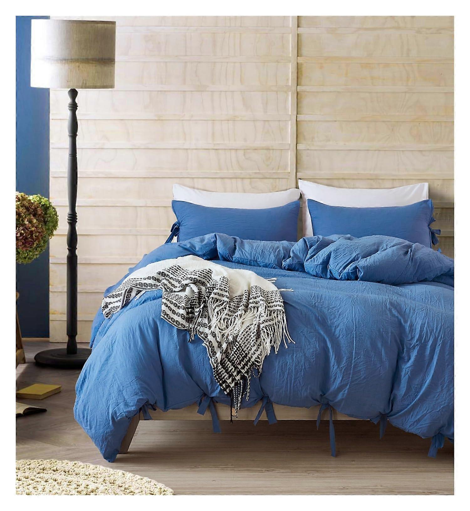 Soft Luxury Solid Color Duvet Cover for Set Bed Double Queen Size