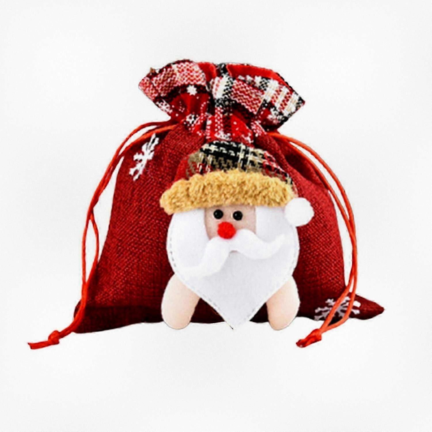 3D Cartoon Drawstring Gift Bags for Holiday Presents - Creative Design.