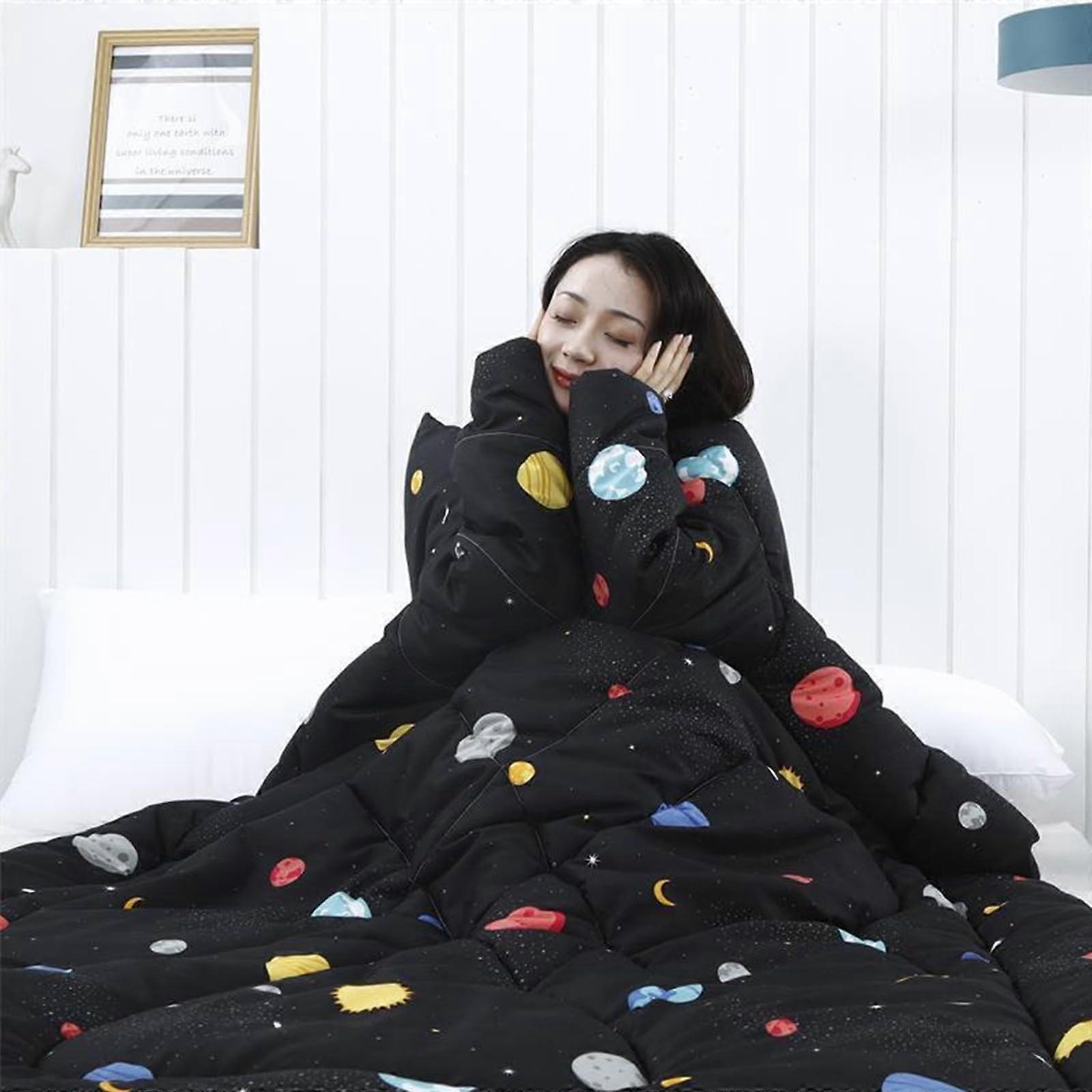 Thick Warm Wearable Quilt Blanket for Office Sleeping