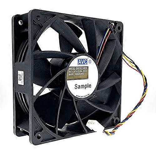 Case Fans 120mm 12V 6000RPM Dual Ball Bearing Cooling Fan for GPU Mining, High Speed CFM Airflow, 12038 DBPJ1238B2F