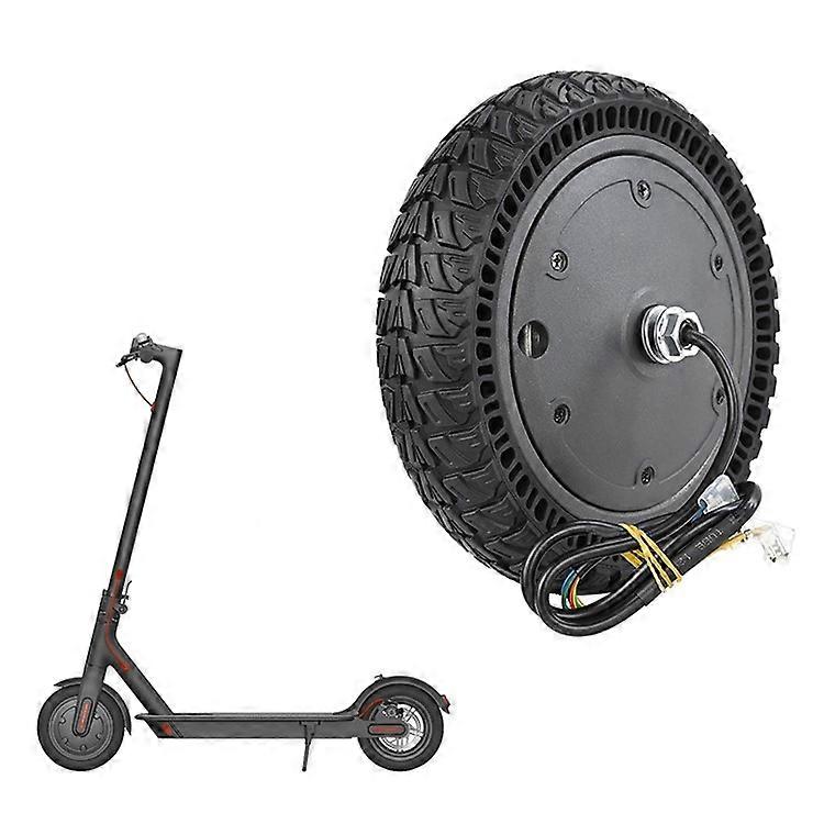 Electric Scooter 250W Front Wheel Motor Hub Assembly 9-Inch Solid Tire Replacement Compatible For Xiaomi M365 / 1S / Lite E-scoote