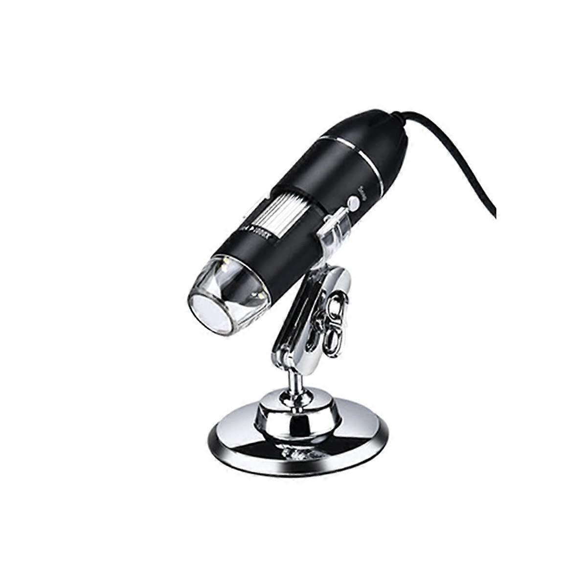 Microscope Accessories Kit 1600X Digital Microscope with Adjustable Bracket and Prepared Microscope Slides