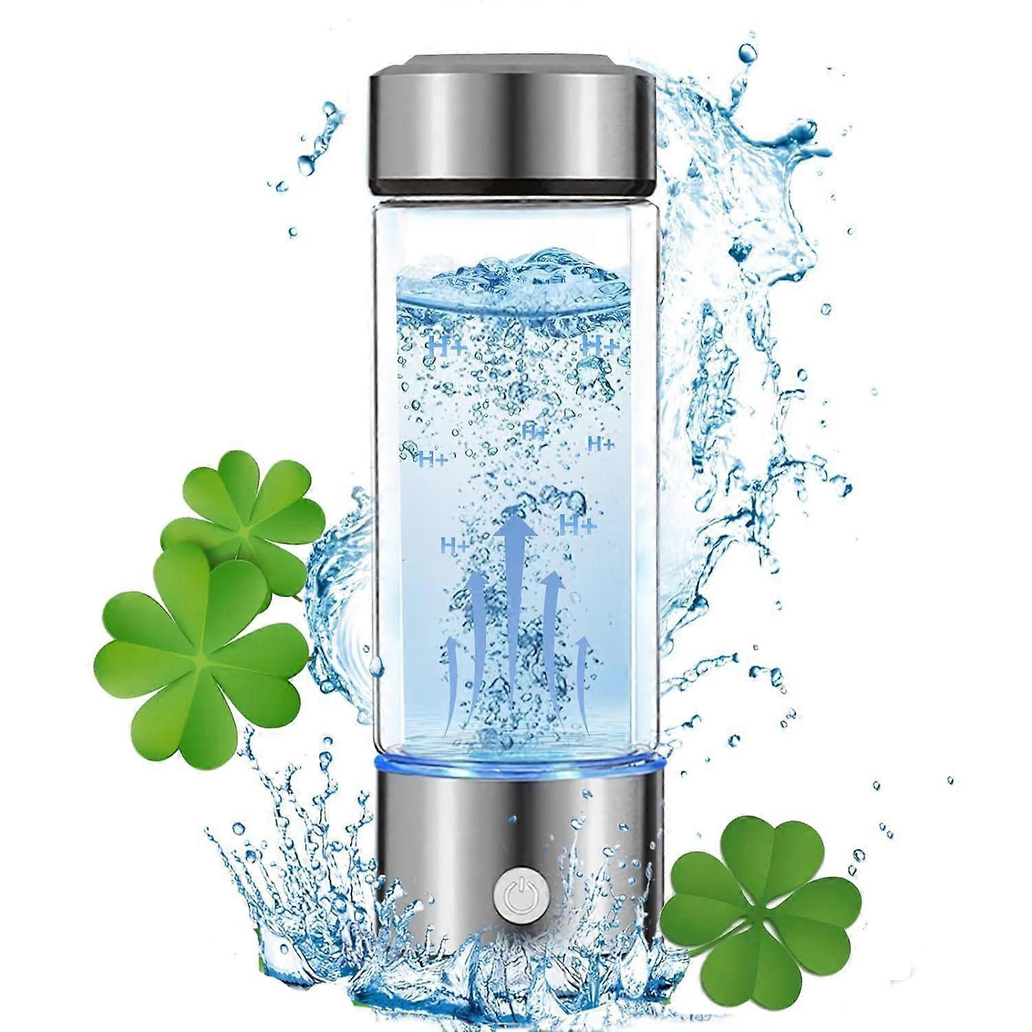 Hydrogen Water Bottle Generator 420ml, Portable Rechargeable Ionizer, BPA-Free, USB Charging, Compact Design