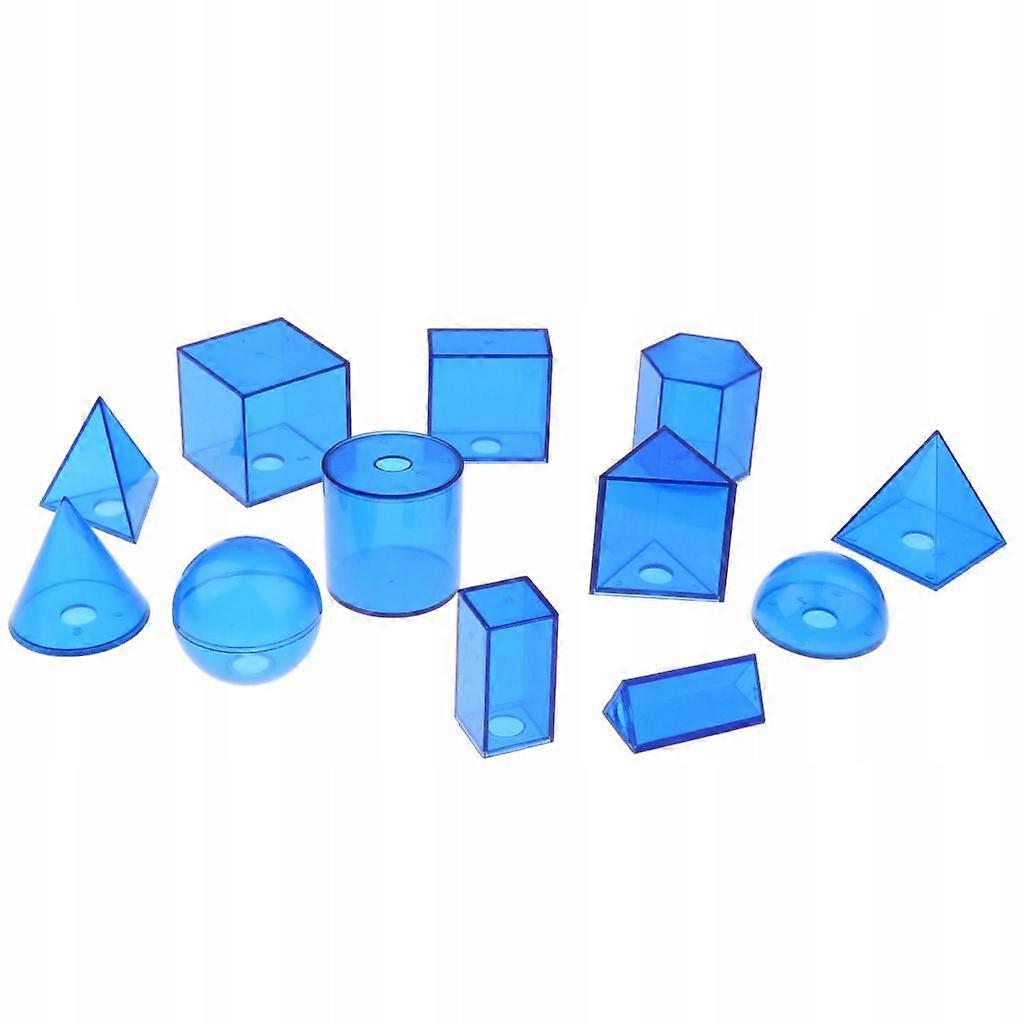 12x 3d Geometric Solids For Learning Math And