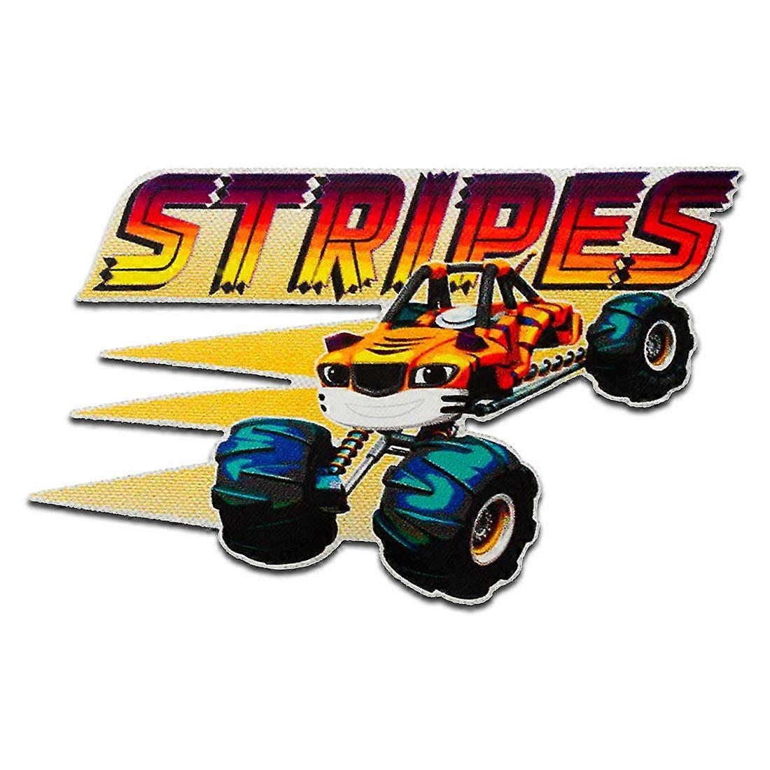 Blaze Stripes - patch, iron-on patch, iron-on patch, size: 5 x 7 cm