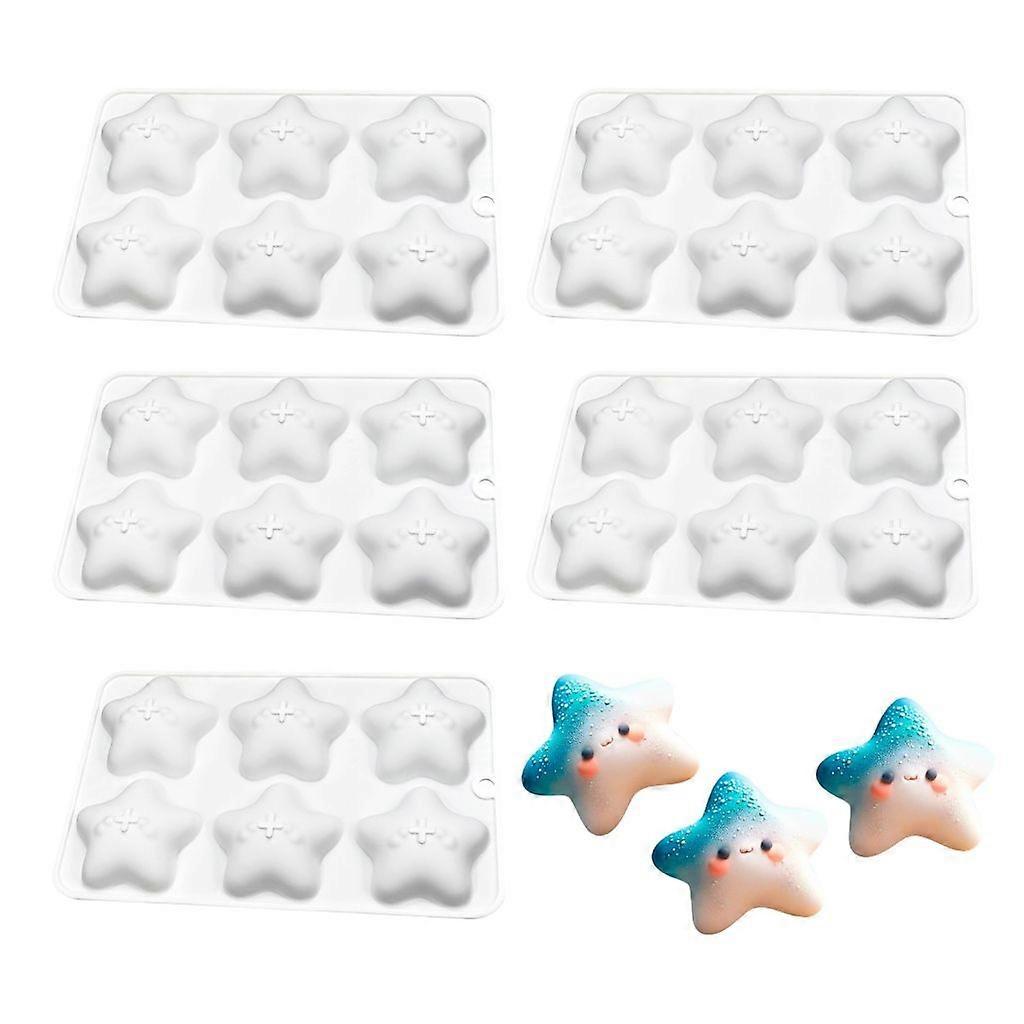 Flexible Star Shape Silicone Molds for Chocolates Kitchen Baking Dessert