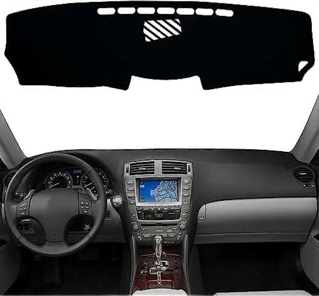 Suede Dashboard Cover for Lexus IS250 IS350 Sedan 2006-2013, Dash Mat, Nonslip Protector, Sunshade No Glare