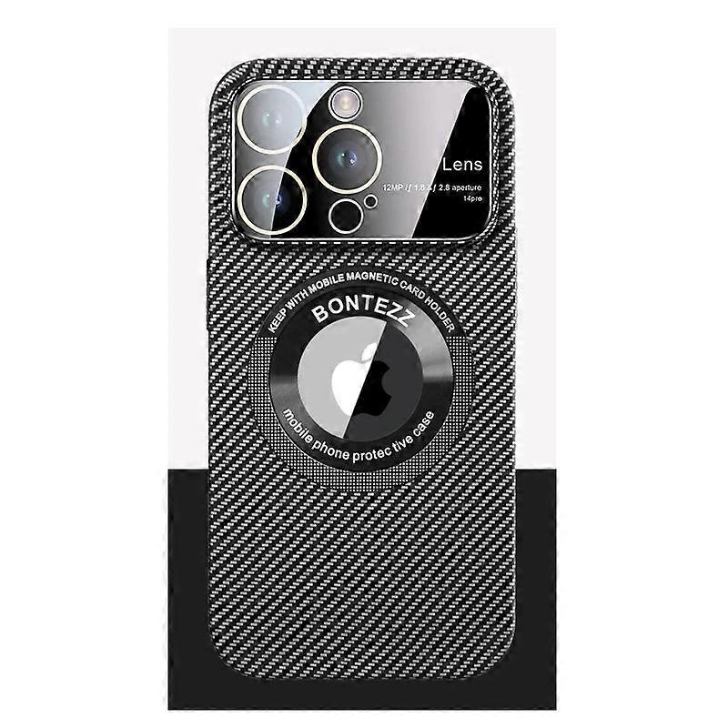 Carbon Fiber Large Lens Phone Case For Iphone 11 12 13 14 Pro Max