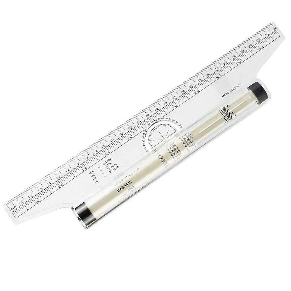 Rolling Parallel Ruler 30cm Professional Parallel Roller Ruler Multipurpose Scale Drawing Ruler