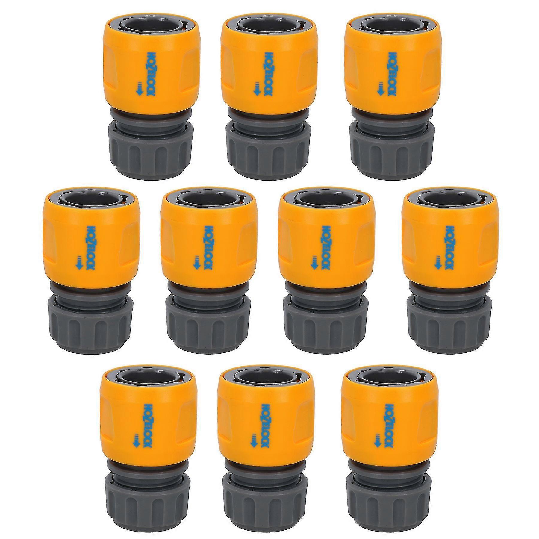 Hozelock Hurtigutløser Aqua Vann Hageslange Enderørkobling Montering 10 stk