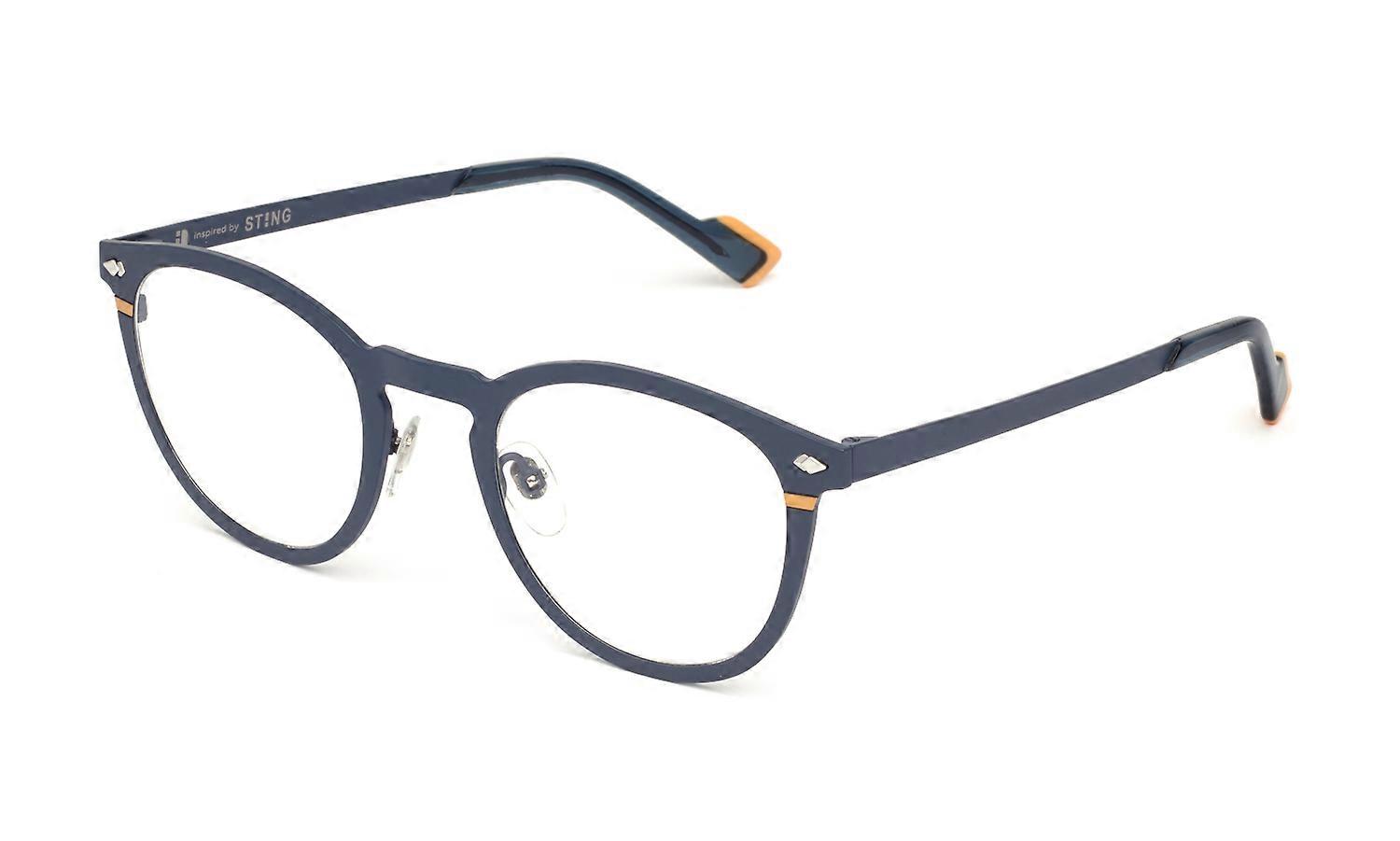 Eyewear Frames Sting VST534 08KA BLU OPACO C/PARTI COLORATE 49/23/145 MAN
