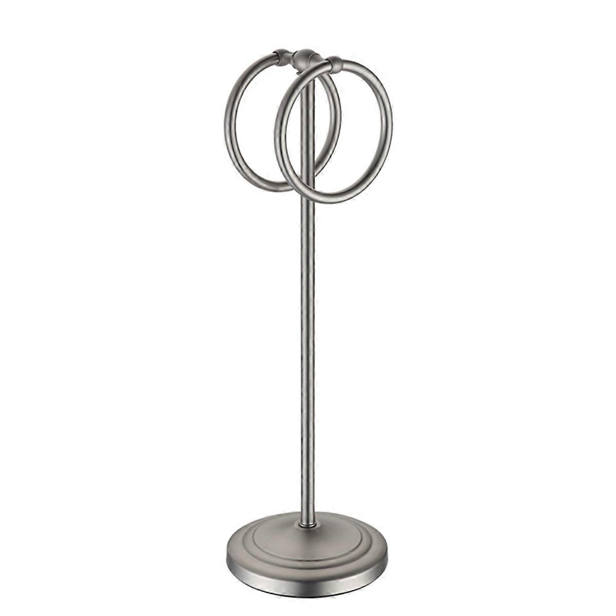 Floor-To-Ceiling Towel Rack Vertical Towel Ring Double-Ring