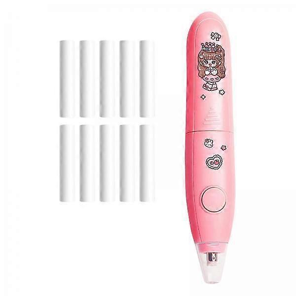 2xElectric Eraser with 10 Refills Erasers Tool for Art Project Writing Office