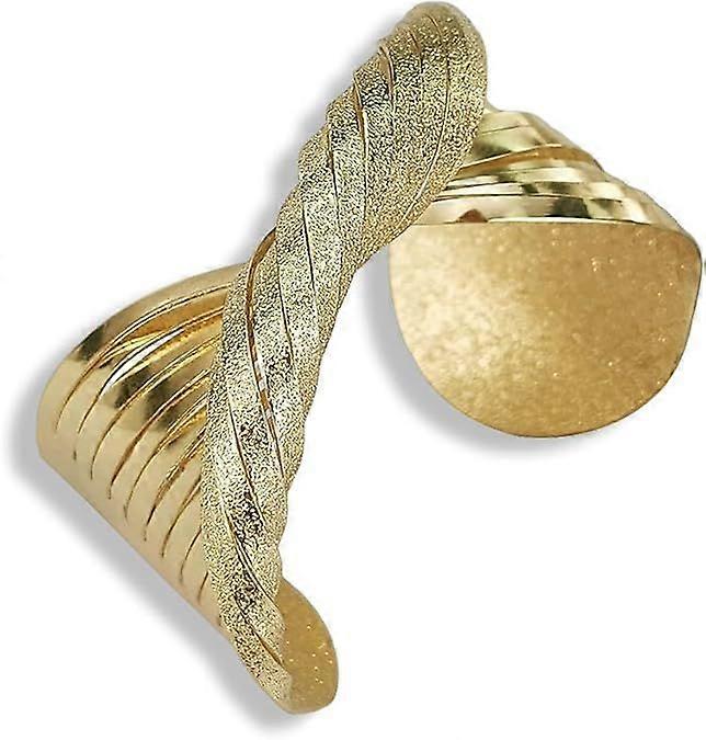 A Bold Twisted Line Design With A Matte Finish,This European And American Style Bangle Is Suitable For Daily Wear By Women.