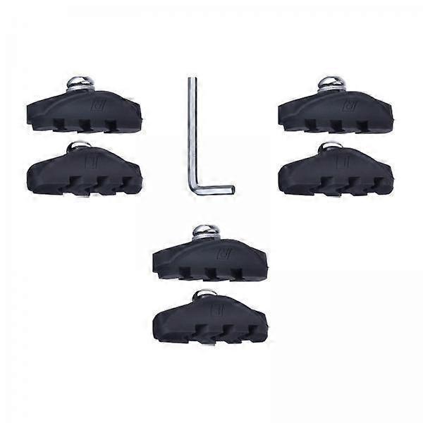 4x V Type Brake Pads, V Type Brake Blocks Set with Hex Nuts And Spacers Caliper