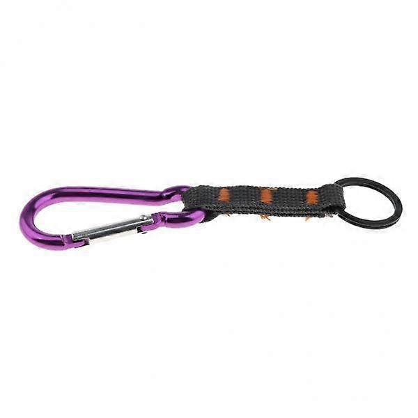2- Hiking Backpack Chain with Metal Carabiner Clip Hook