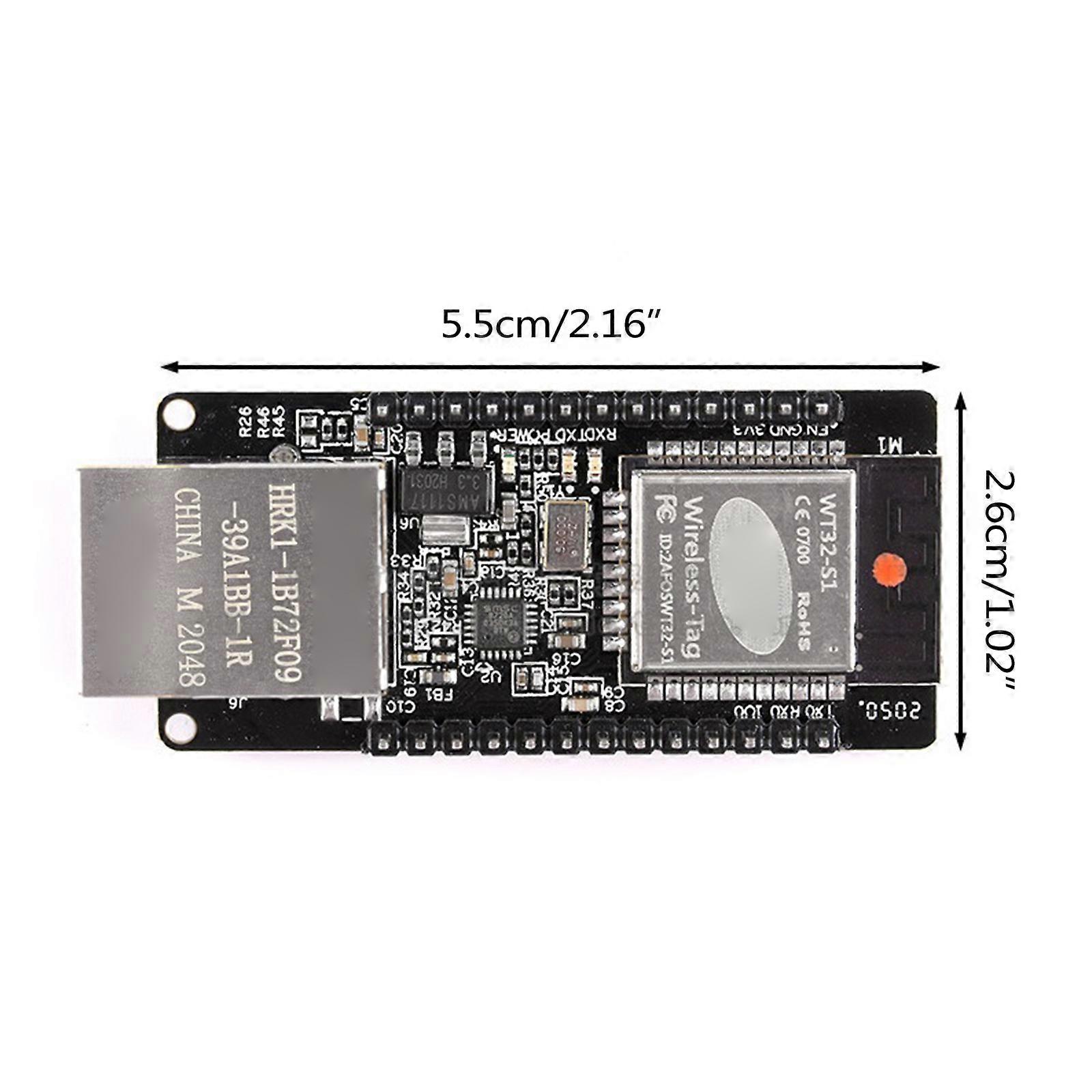 Placa 100Mbps RJ45 WT32 ETH01 ESP32 Módulo Ethernet WiFi compatível com Bluetooth