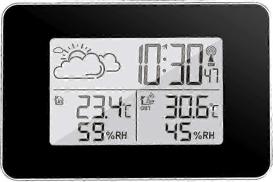 Wireless Weather Station Digital Weather Station Indoor And Outdoor Weather Station Forecast Thermometer Sensor Clock Home Hygrometer
