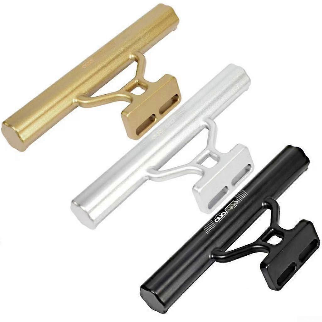 Aluminum Alloy Handlebar Extension Frame with Mounting Tools for Black Bicycles, Adjustable Size and Lightweight Design