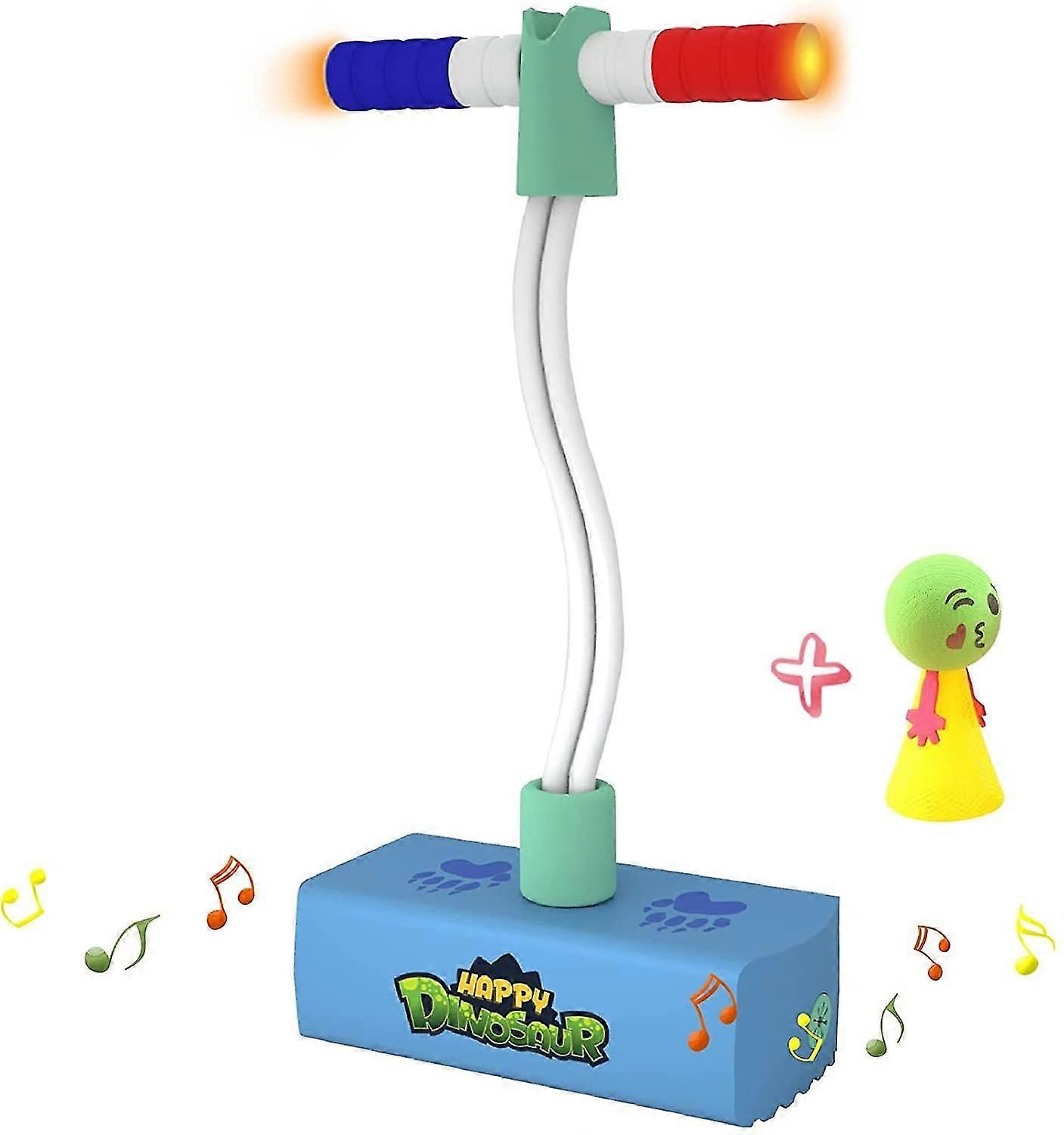 أطفال ديناصور بوجو عصا مع الضوء والصوت ، كنزة رغوة آمنة للأطفال الصغار 3-12 ، هدية لعبة داخلية في الهواء الطلق