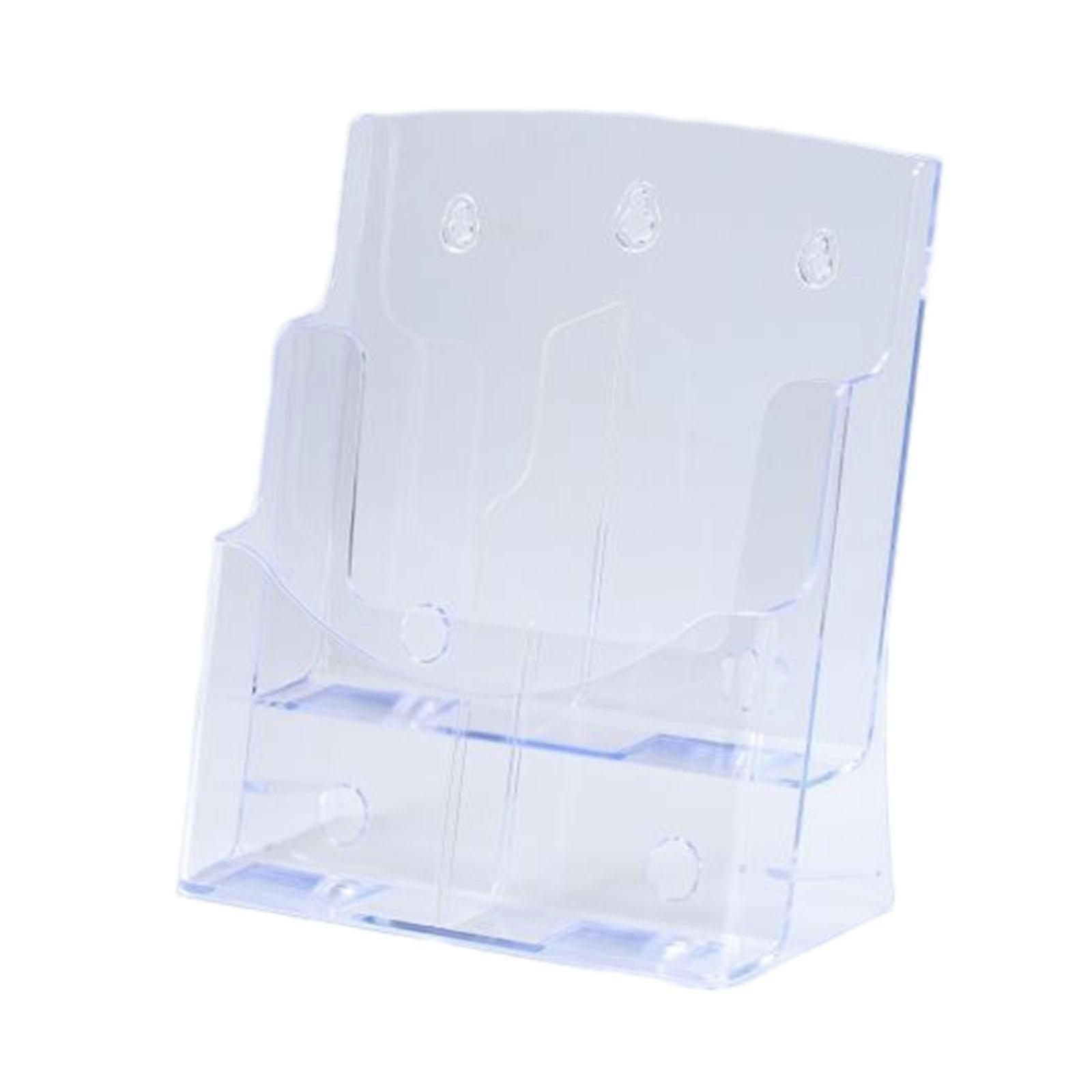 Acrylic Display Stand,Pamphlet Holder Clear Flyer Brochure Holder Countertop