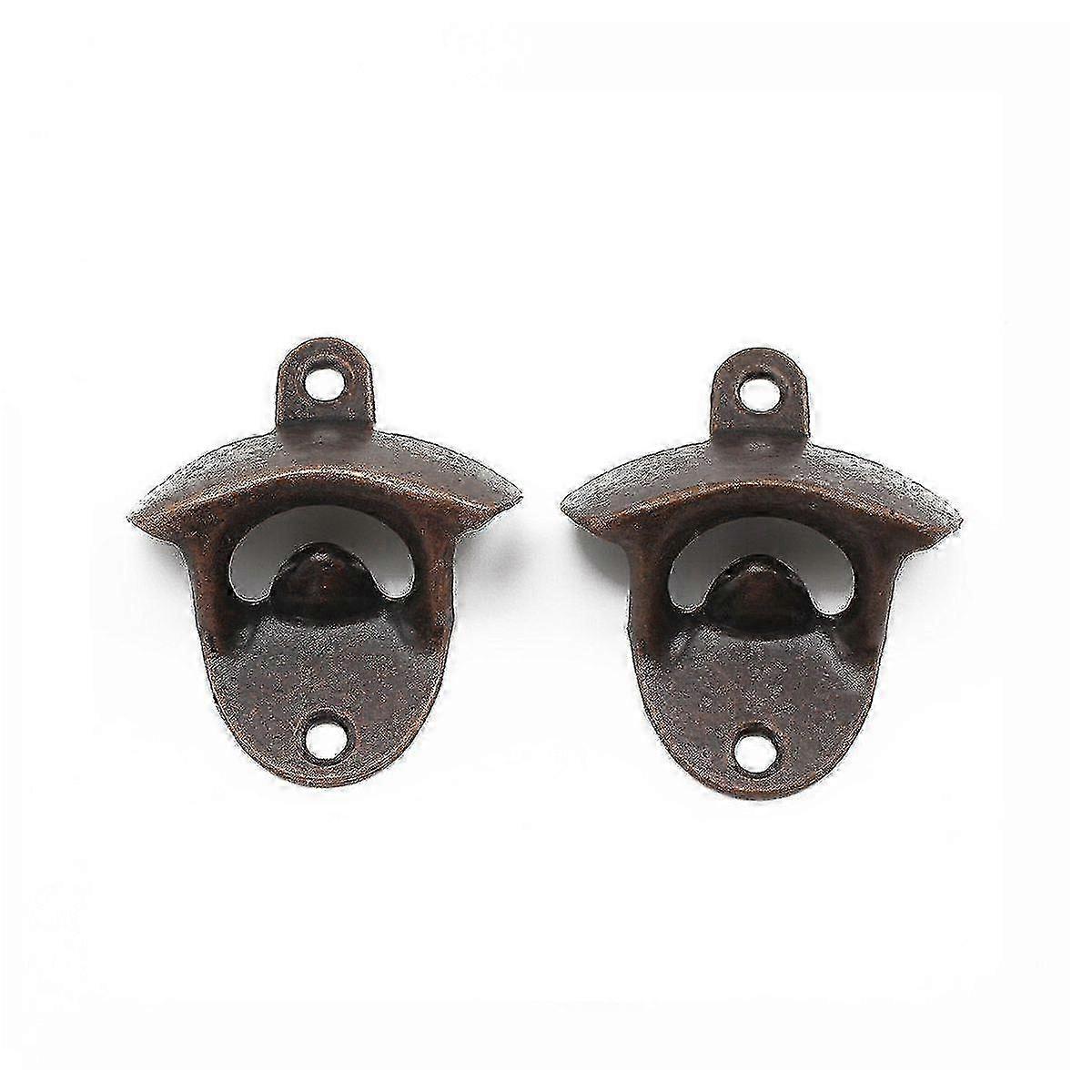 2025 10 pack bottle opener wall mounted rustic beer opener set (copper)