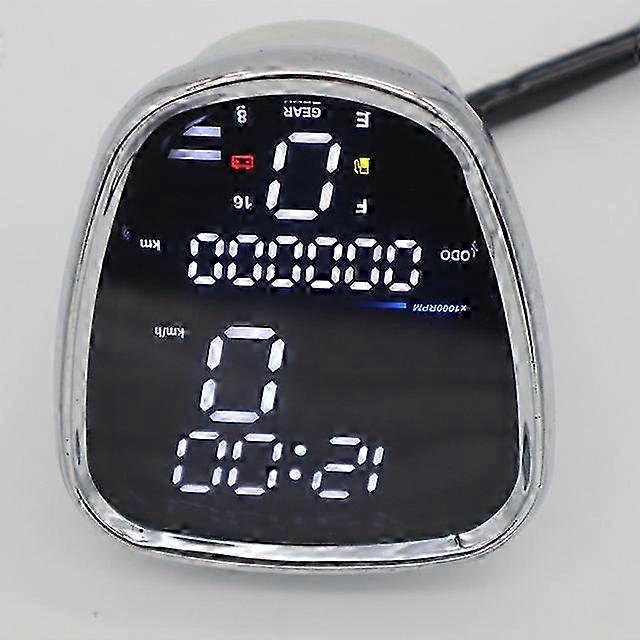 2022 Électronique de compteur de vitesse de moto LCD numérique adaptée à une certaine marque C70 avec fonctions réglables par LED