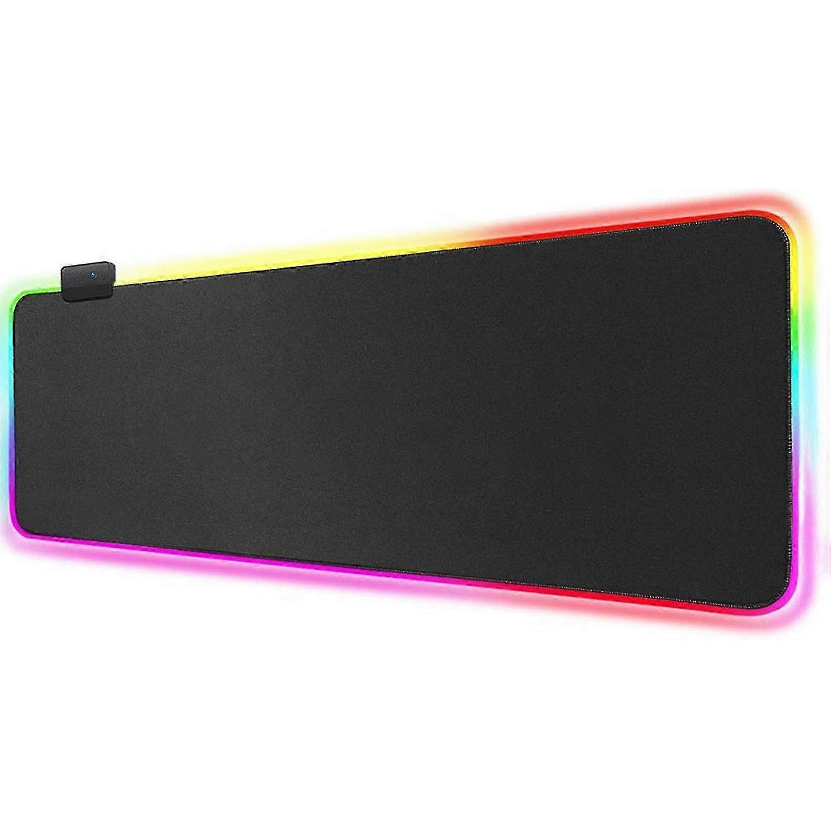 RGB LED Gaming Mouse Pad for Office Use, 90x40cm, Compatible with PCs, Keyboards, and Mice