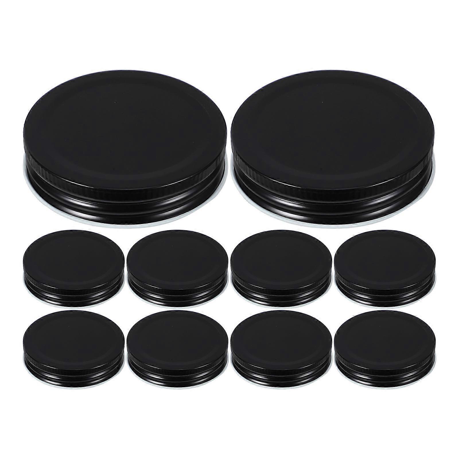 12pcs Leakproof Tinplate Jar Lids with Ring for Mason Jars   Easy to Clean & Airtight Storage Solution
