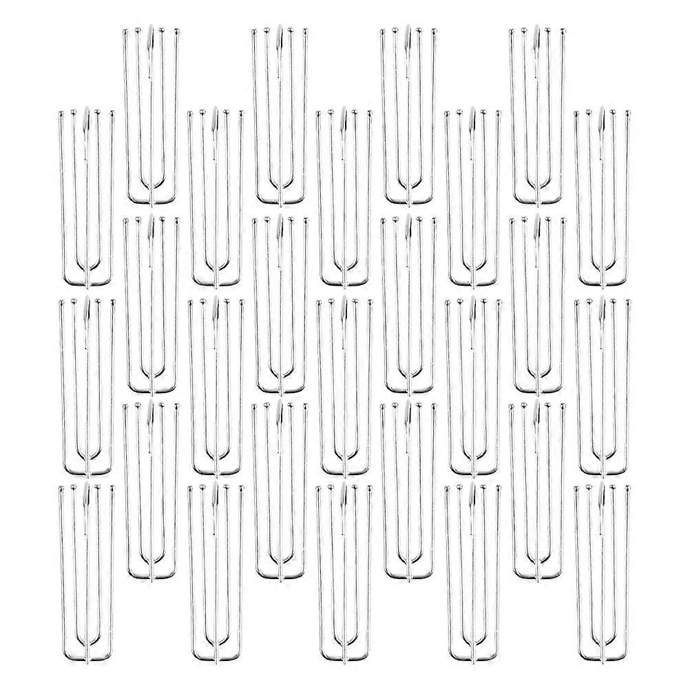 Here's a polished and professional product description based on your input:
**30 Pcs Stainless Steel Curtain Hooks – Drapery Pleating Hooks with