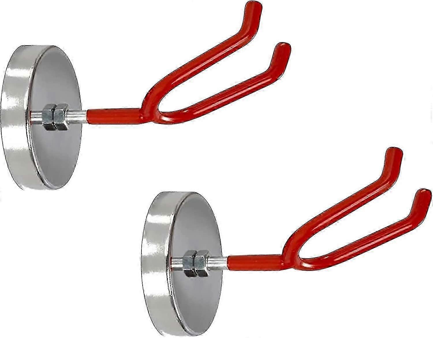 2 Pieces Paint Gun Stands with Magnetic Feet, Paint Gun Accessories, Universal Holders on Shelves and Other Magnetic Surfaces, Red