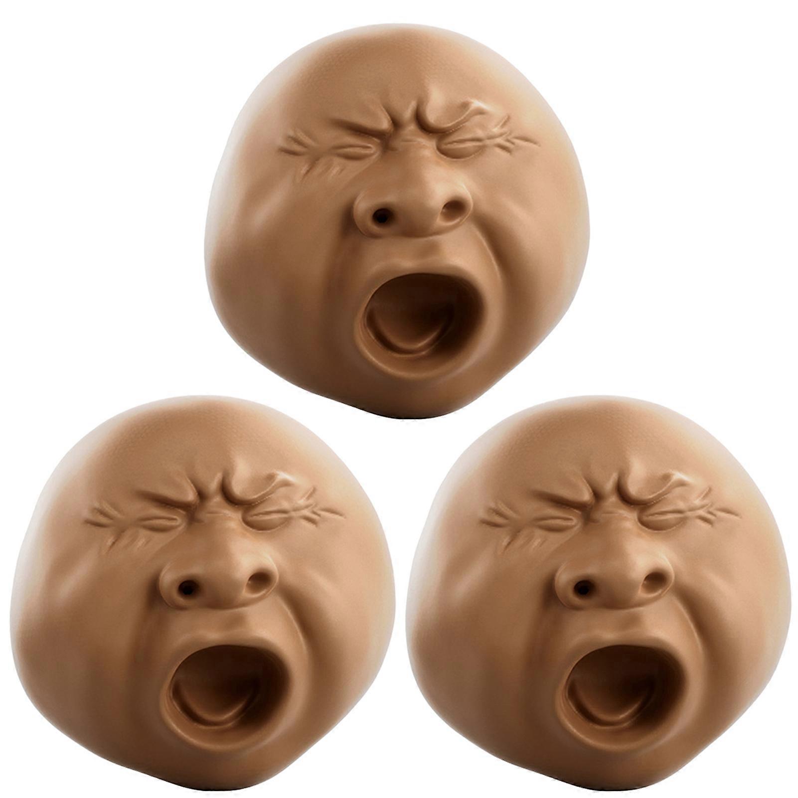 Prank Funny Yawning Face Tea Pet, Water Squirting Stress Relief Finger Toy, Anxiety Reduction Summer Play Accessory
