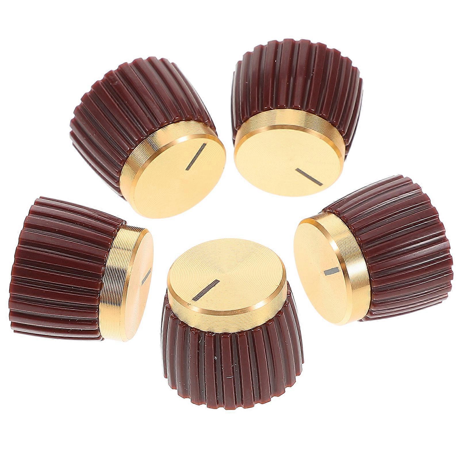 5pcs Potentiometer Control Knobs for Electric Guitar Volume & Tone – Durable Replacement Accessory for Sound Equipment